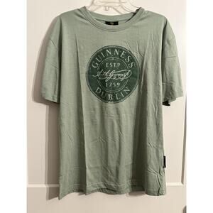 Guinness Shirt Mens XL Green Dublin Logo Graphic Beer Tee Irish St Patrick